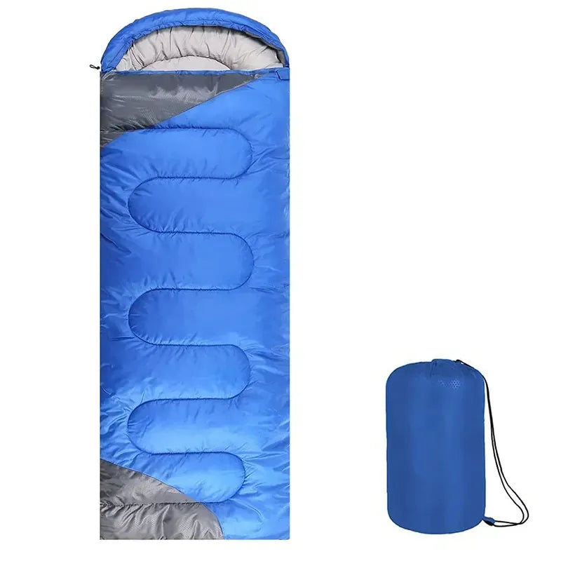 Blue & Black Adult Sleeping Bag image 0