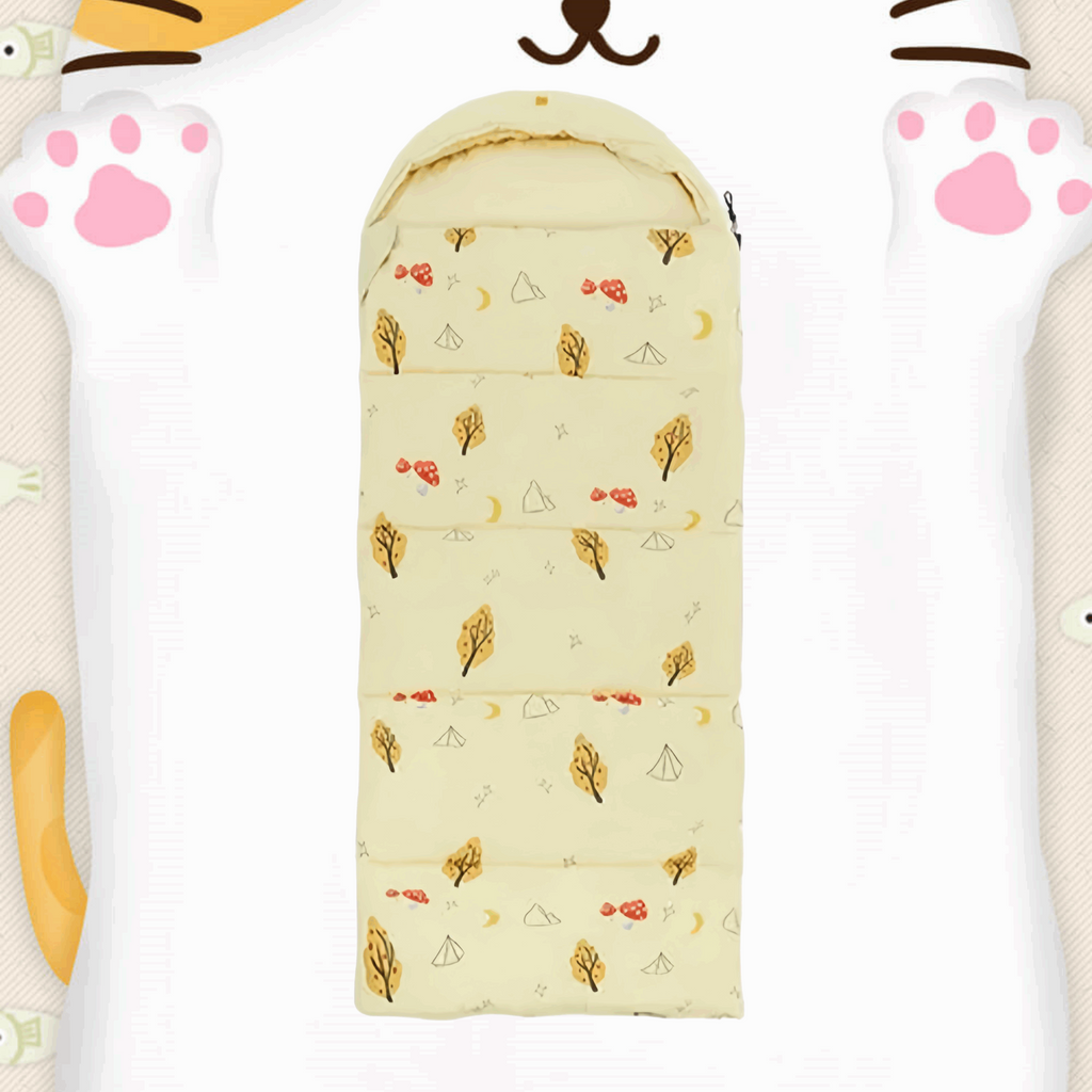 Cheese Yellow Kids Sleeping Bag image 1