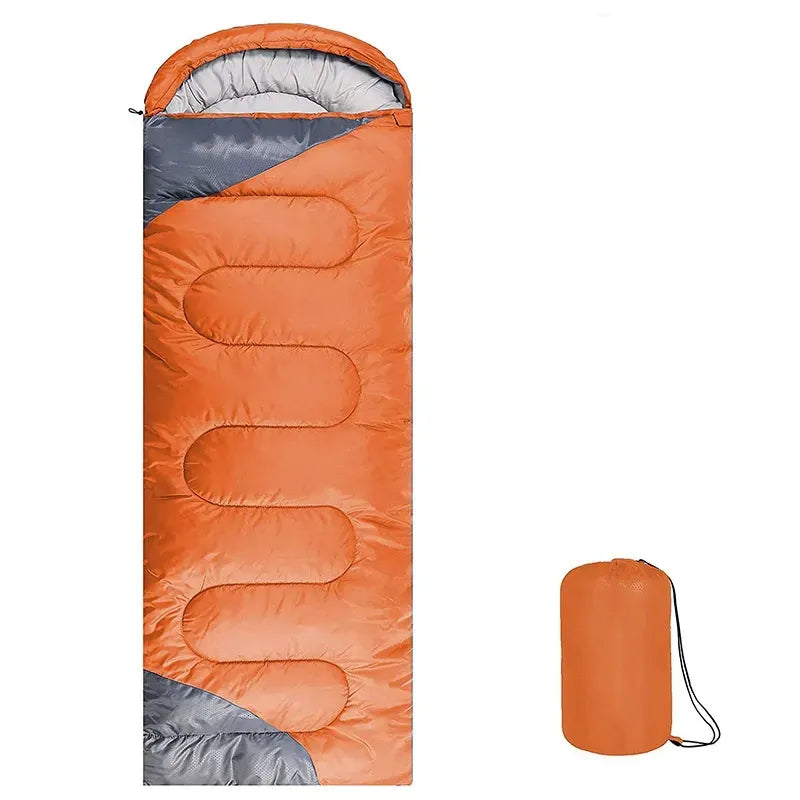 Orange & Gray Adult Sleeping Bag image 0