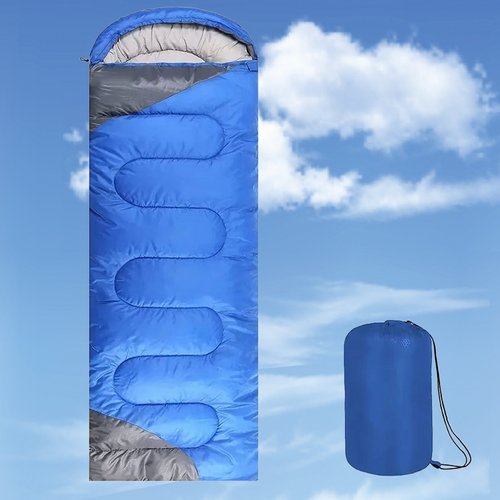 Blue & Black Adult Sleeping Bag image 1