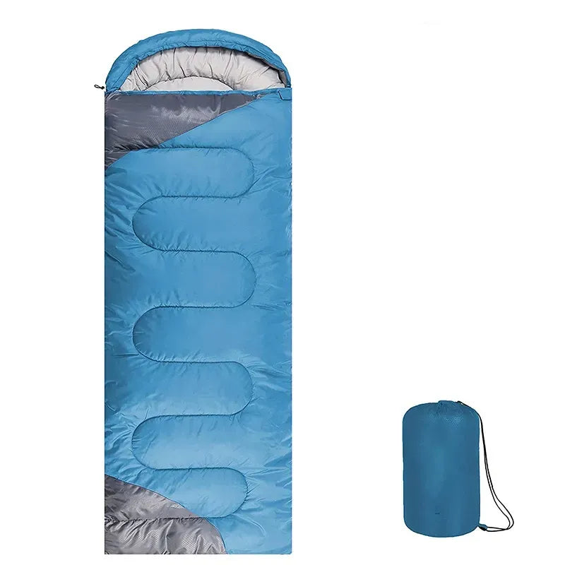 Lake Blue & Gray Adult Sleeping Bag image 0
