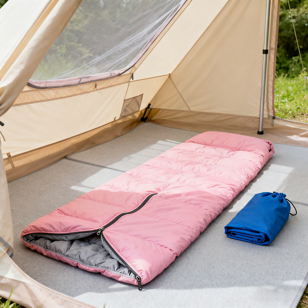 Pink & Gray Adult Sleeping Bag image 3