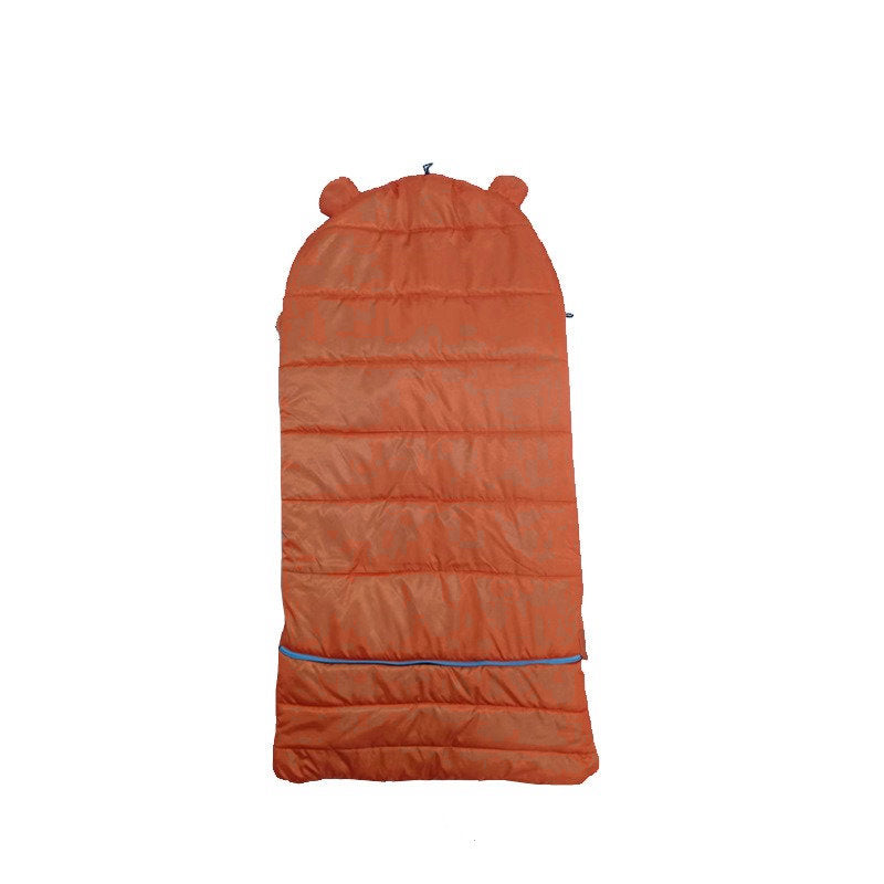 Orange Kids Envelope Sleeping Bag – Four-Season Outdoor Camping image 2