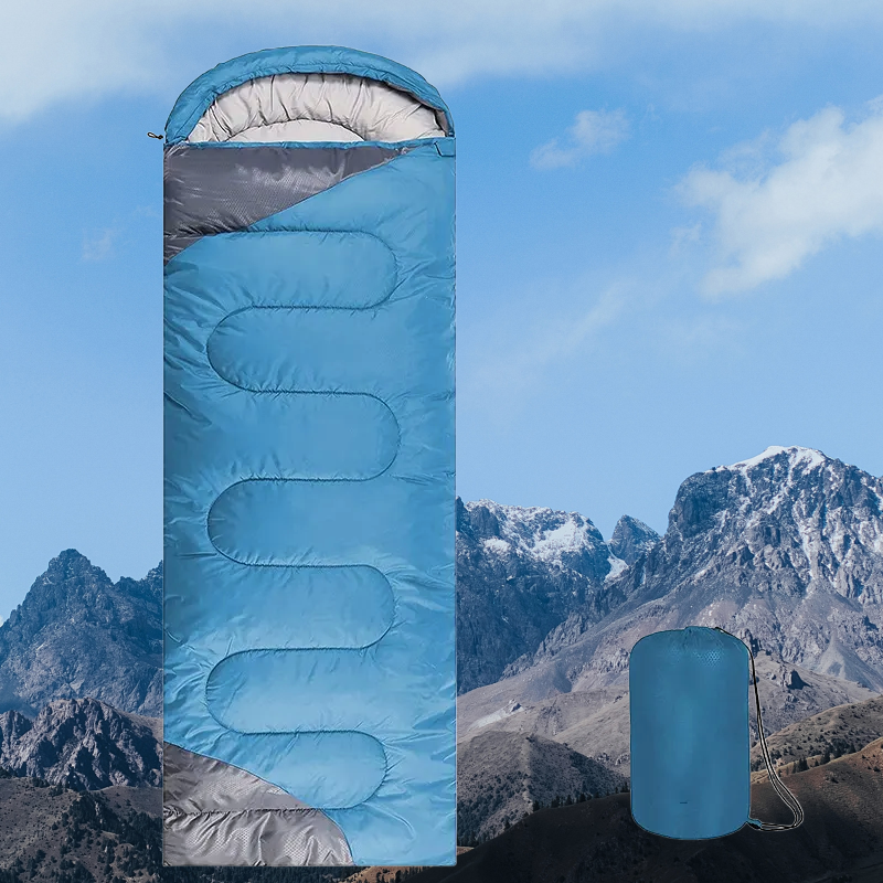 Lake Blue & Gray Adult Sleeping Bag image 1