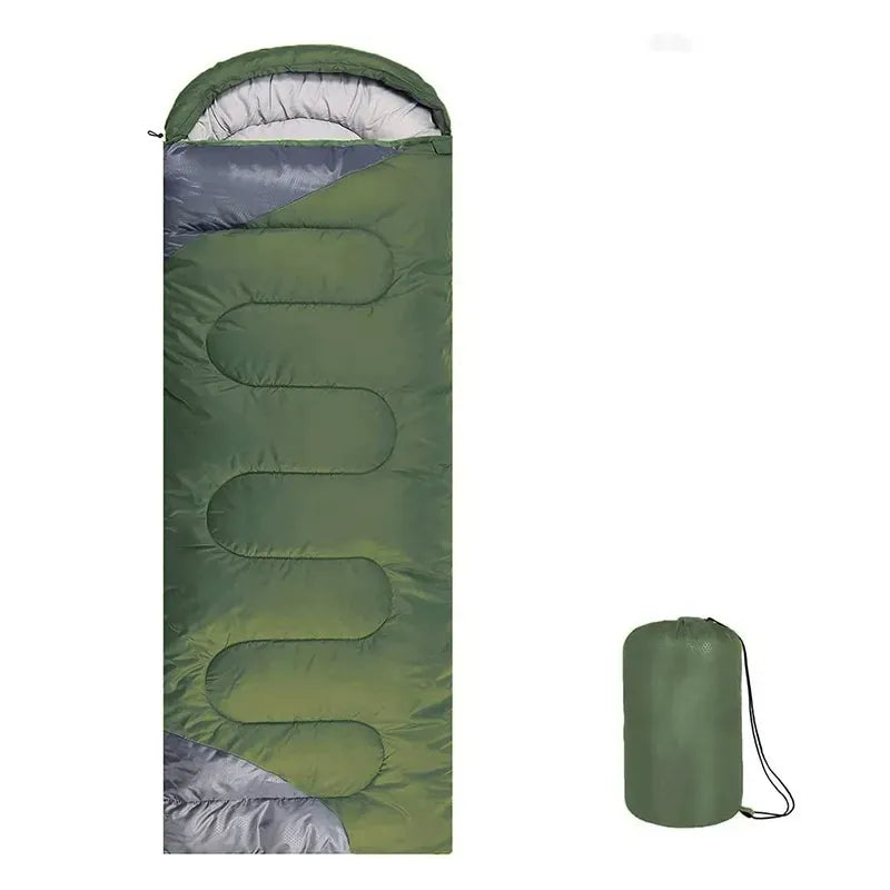 Green & Gray Adult Sleeping Bag image 0