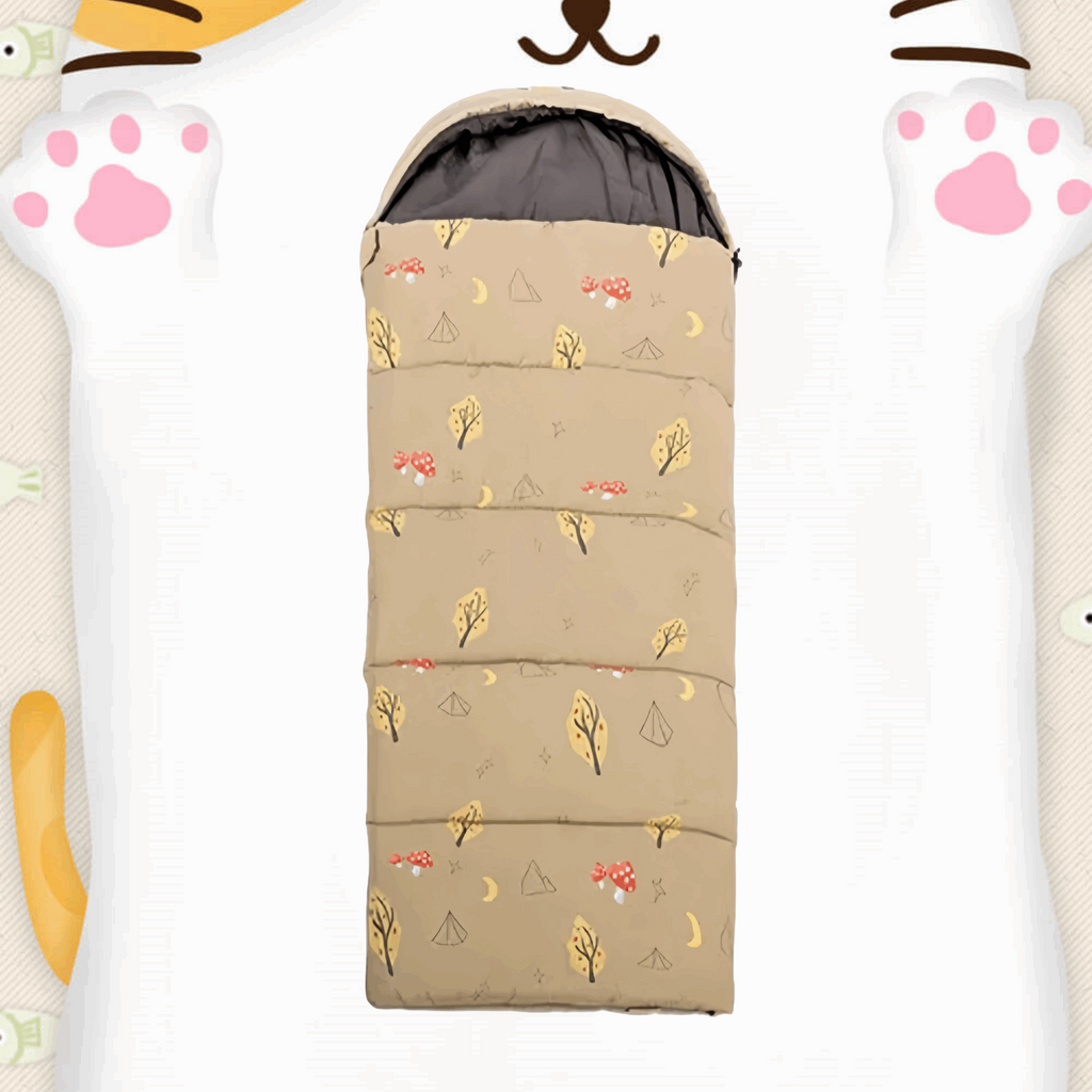 Light Mocha Kids Sleeping Bag image 1