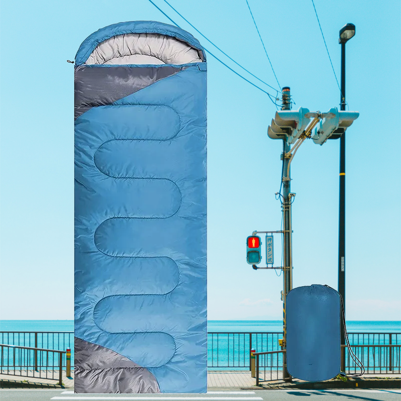 Lake Blue & Gray Adult Sleeping Bag image 2