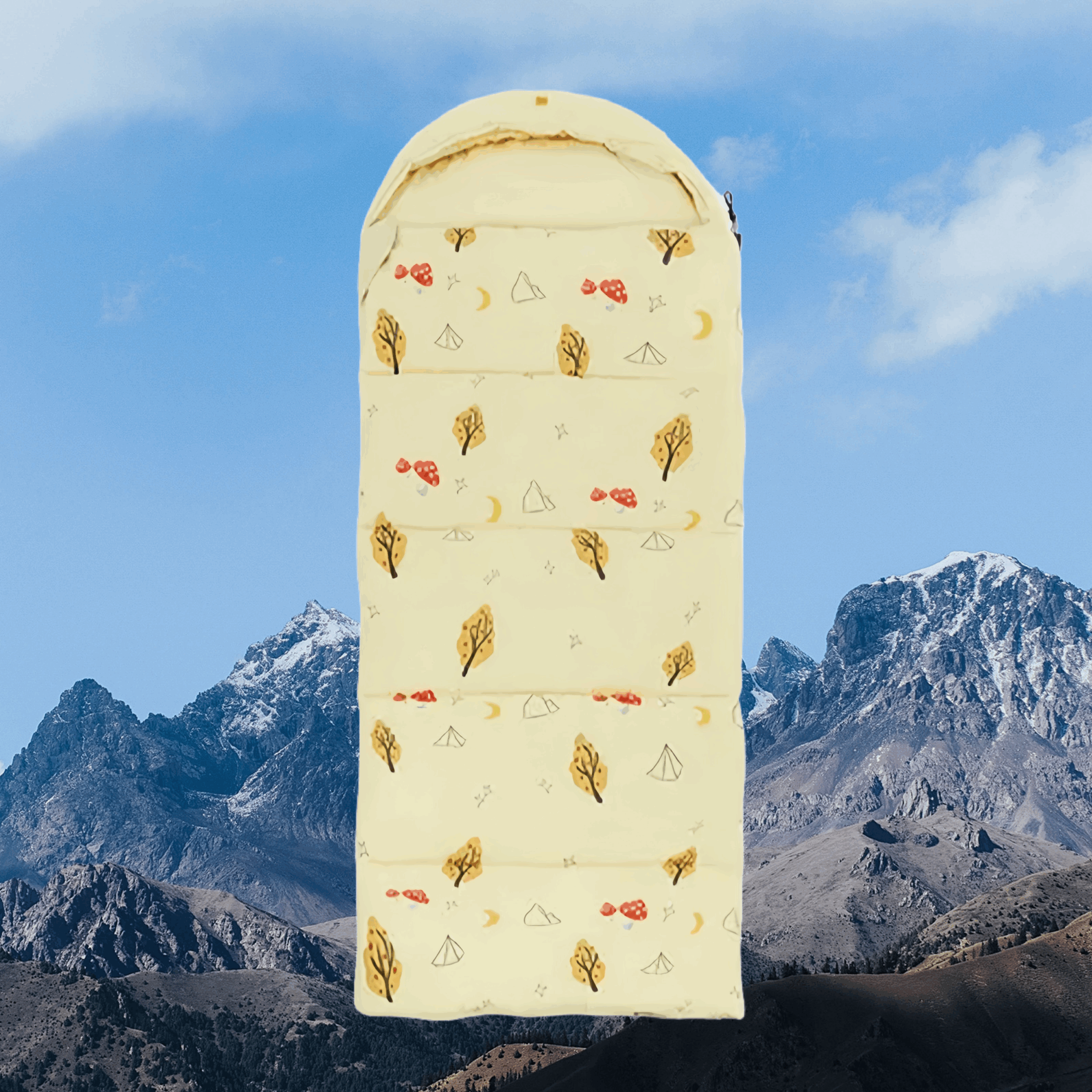 Cheese Yellow Kids Sleeping Bag image 2